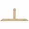 Ekena Millwork Portland Rough Sawn Timber Gable Bracket, Douglas Fir, 72"W x 33"H x 2"D x 6"F, 11/12 Pitch GBW072X33X0206POR00RDF - alternate 1
